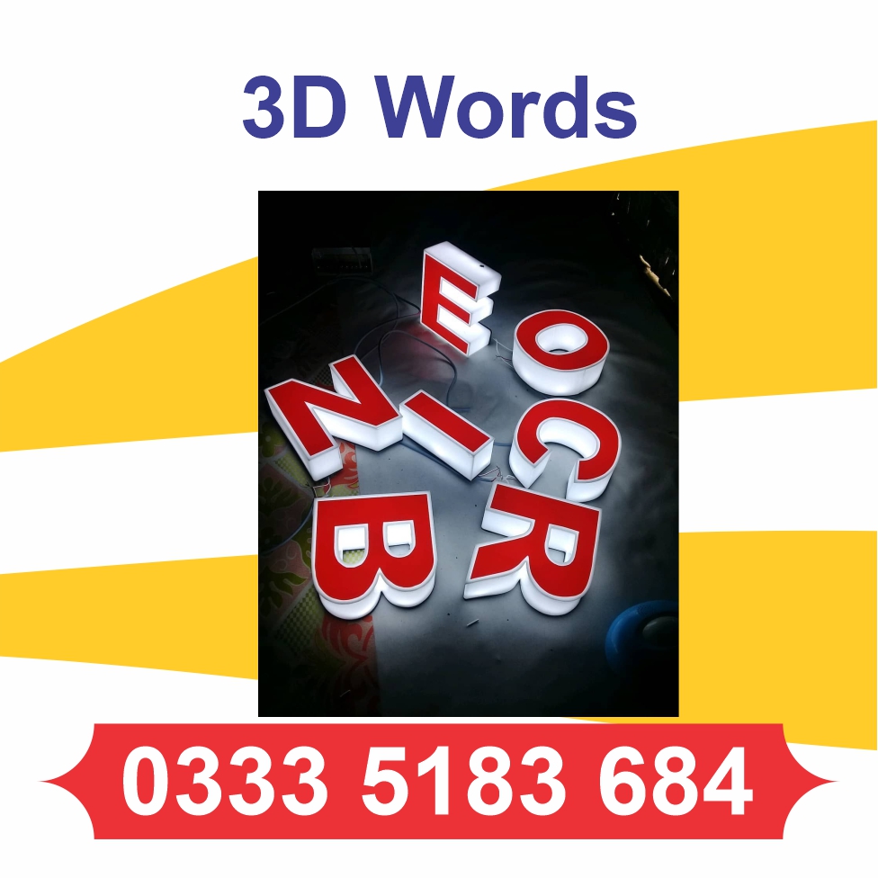 LED Light Words